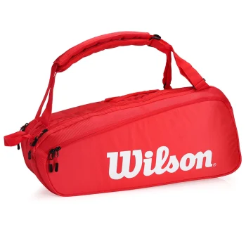 Raqueteira Wilson Esp Super Tour X9 Vermelha