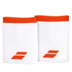 Munhequeira Babolat Logo Jumbo Wristband BCO/Vermelho
