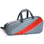 Raqueteira Head Elite Combi 6R Cinza e Laranja
