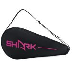 Capa Para Raquete De Beach Tennis Shark Preta e Rosa