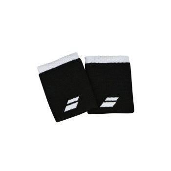 Munhequeira Babolat Logo Jumbo Wristband - Preto/Branco