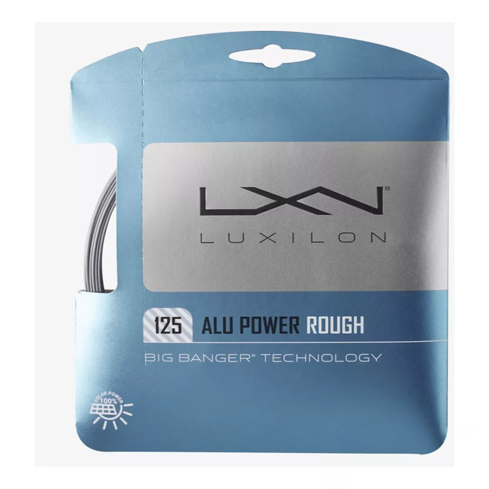 15289957934-alu-rough-1 Corda Luxilon Alu Power Rough 16L/ 1.25 Cinza - Set Individual