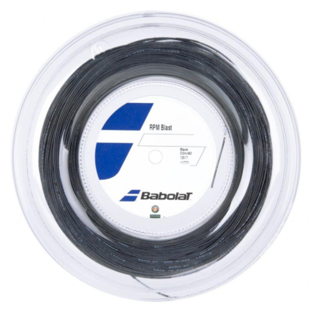 15321162133-b1-5 Corda Babolat RPM Blast 1.25mm 17L Preta Rolo com 200 metros