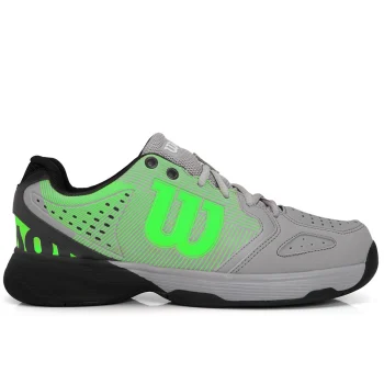 Tenis Wilson K Tour Cinza Verde e Preto