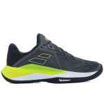 Tênis Babolat Propulse Fury 3 Clay Cinza Preto e Amarelo