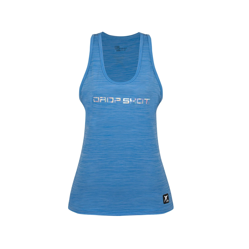 15262084141-azt.jpg Regata Feminina Drop Shot Silver - Azul Tormenta