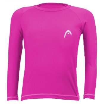 Camiseta UV Line Head ML Inf Rosa