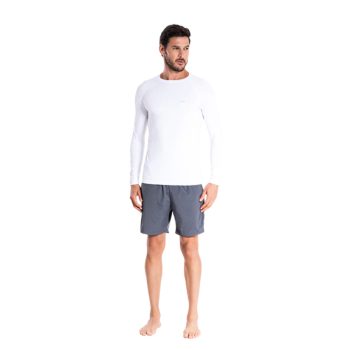 Camiseta Masculina UV HAMMERHEAD Manga Longa/ BRANCO