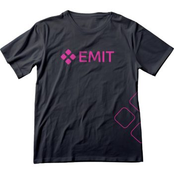 Camiseta Emit UV - Preto/Rosa