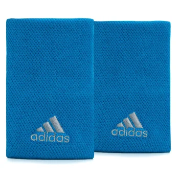Munhequeira Adidas Wristband Azul/Cinza
