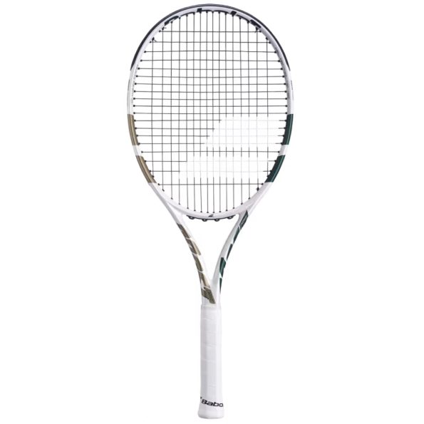 Raquete de Tênis Babolat Boost Wimbledon 260gr - Branco/Verde/Dourado