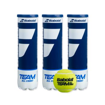 Bola de Tênis Babolat Team All Court  X3 -  Pack com 3 Tubos